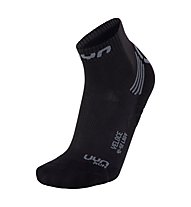 Uyn Veloce - calzini corti running - donna, Black/Grey