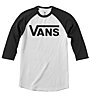 Vans MN Classic Raglan - maglietta con manica a 3/4 - uomo, White/Black