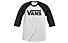 Vans MN Classic Raglan - maglietta con manica a 3/4 - uomo, White/Black