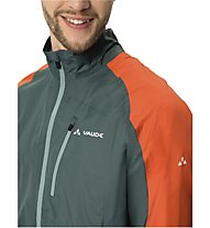 Vaude Drop III - giacca ciclismo - uomo, Dark Green/Orange