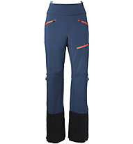 Vaude Monviso Softshell - pantaloni sci alpinismo - donna, Blue