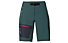 Vaude Badile - pantaloni corti trekking - donna, Green/Black/Pink
