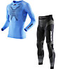 X-Bionic Set funzionale uomo Twyce Running Long: maglia + pantaloni