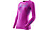 X-Bionic Twyce Running Shirt Long - maglia running - donna, Violet/Light Blue