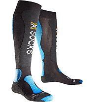 X-Socks Calzini sci Ski Comfort, Anthracite/Azurre