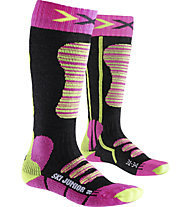 X-Socks Ski - calzini da sci - bambino, Pink/Yellow