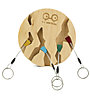 yy vertical Circle Key Holder - Wandschlüsselhalter, Light Brown