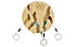 yy vertical Circle Key Holder - Wandschlüsselhalter, Light Brown