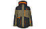Ziener Agonis Jun - giacca da sci - bambino , Brown/Orange/Black