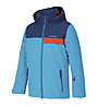 Ziener Apli - giacca da sci - bambino, Light Blue/Orange