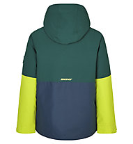 Ziener Awed Jr - giacca da sci - ragazzo, Green/Blue/Yellow